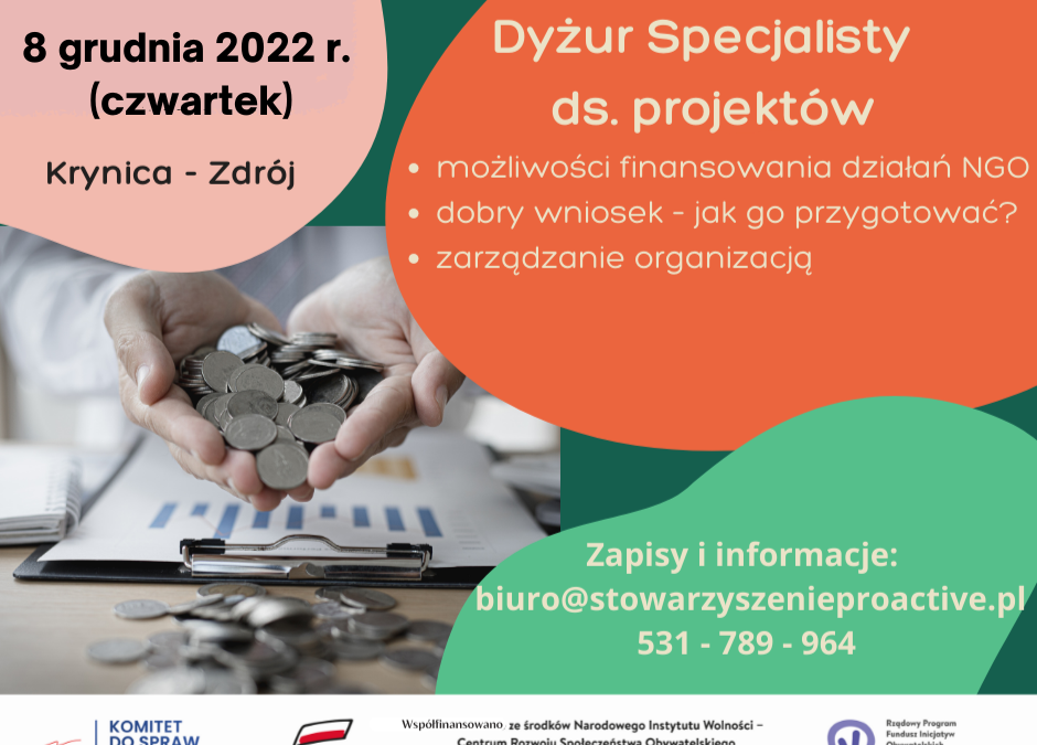 Dyżur Specjalisty ds. Projektów