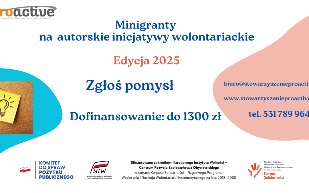 Kolejna edycja konkursu na Minigranty